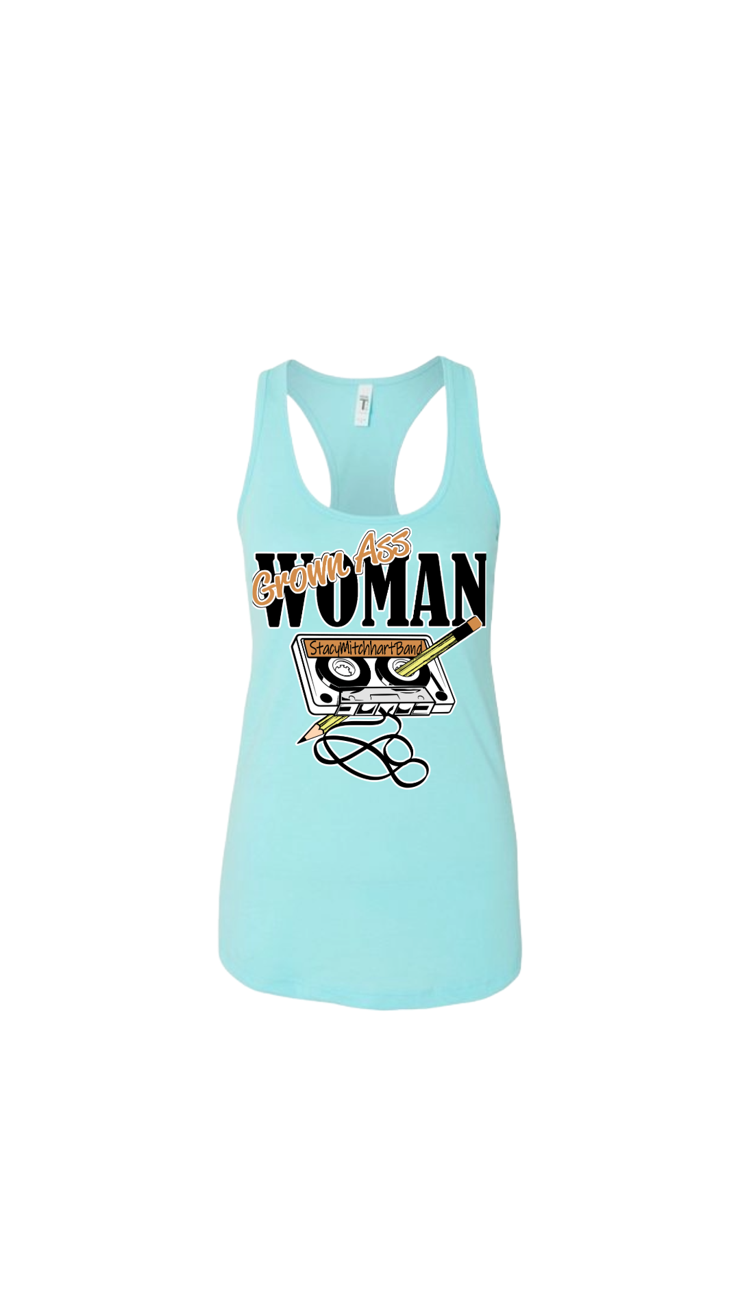 Stacy Mitchhart "GrownAss Woman" Next Level Racerback Tank Top--FREE SHIPPING--