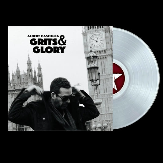 Albert Castiglia GRITS & GLORY Translucent Clear Vinyl Album--FREE SHIPPING--