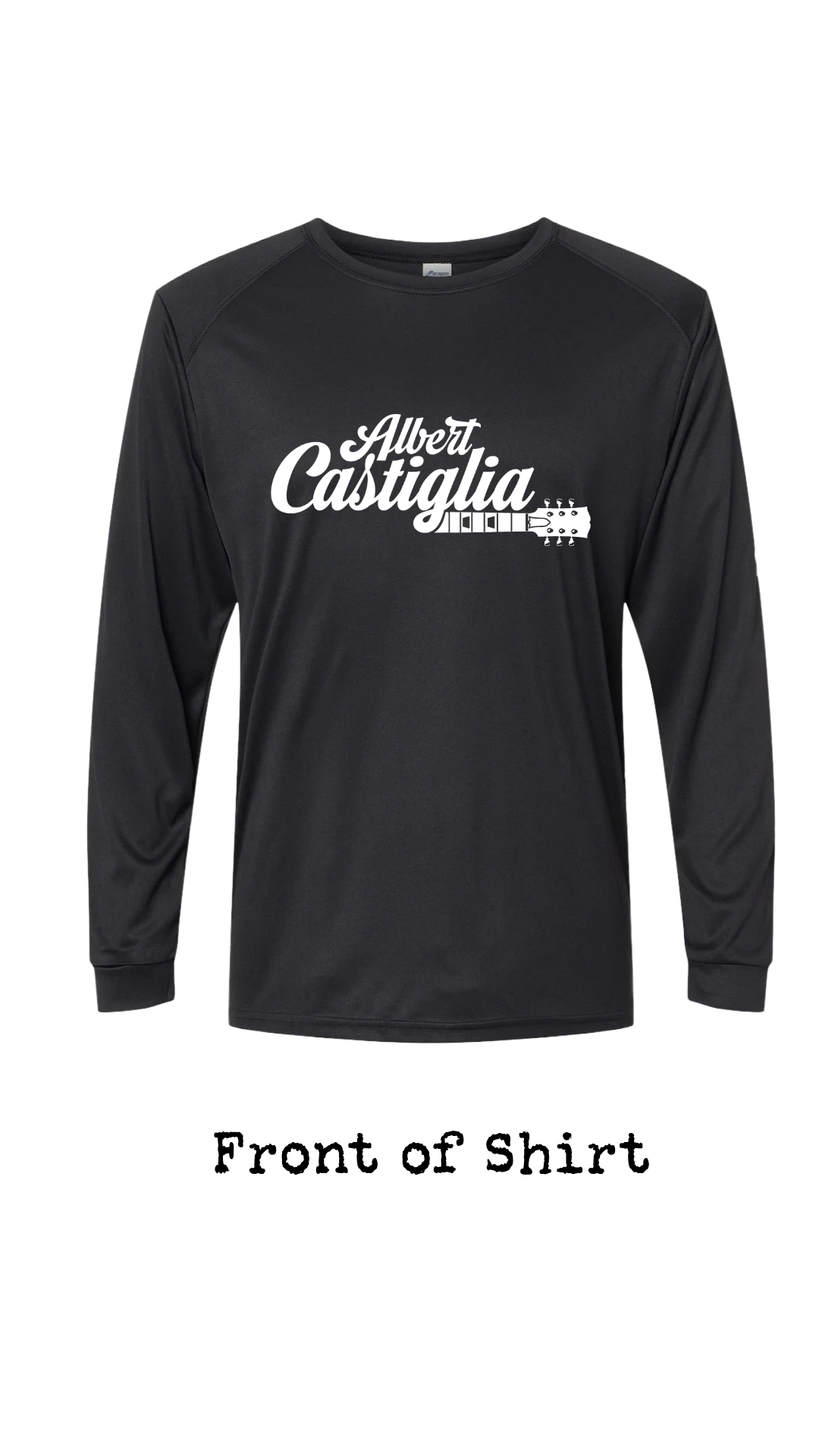 Albert Castiglia Band Logo Long Sleeve Performance Fishing Shirt--FREE SHIPPING--