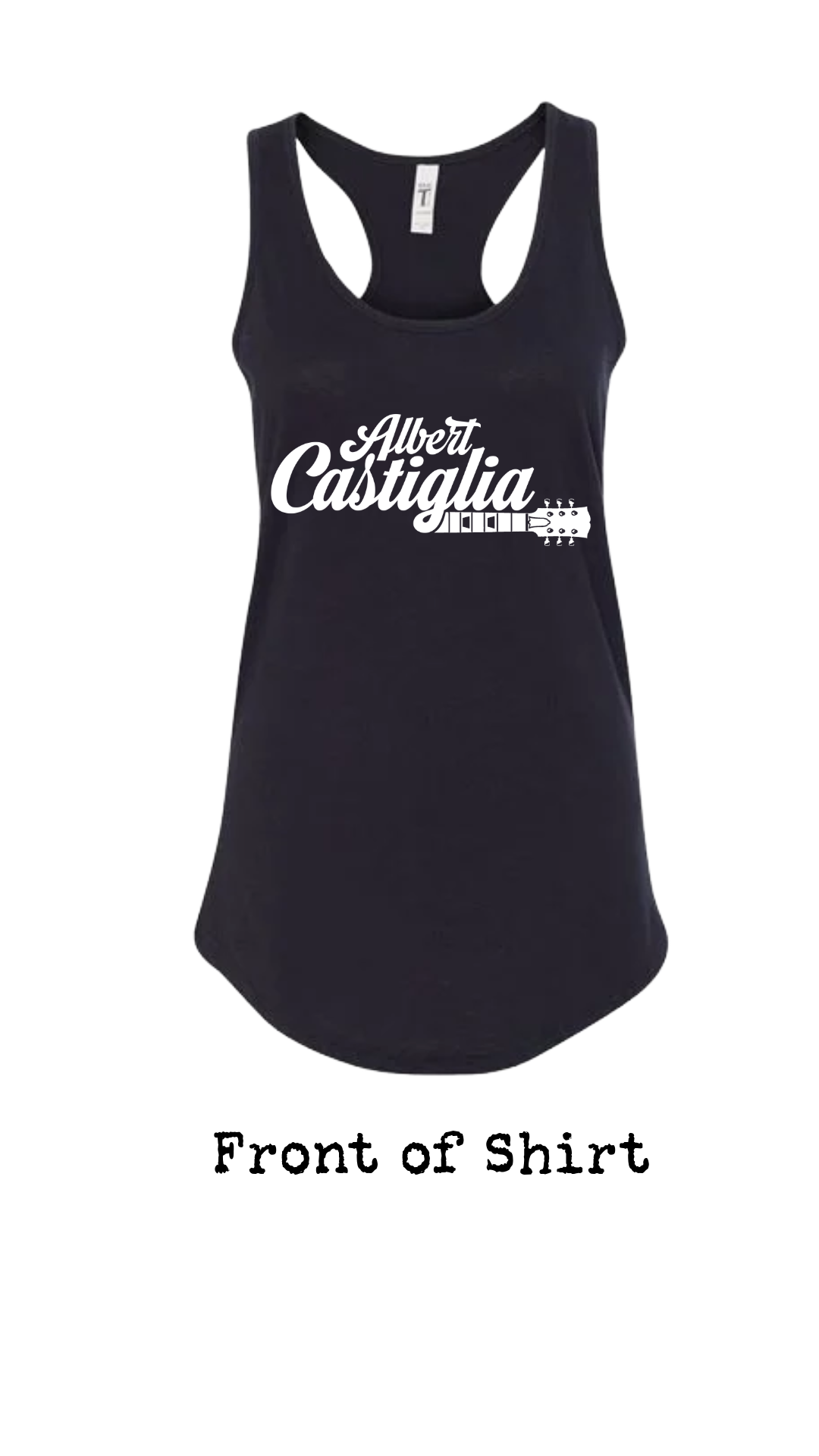Albert Castiglia Band Logo Womens Racerback Tank Top--FREE SHIPPING--
