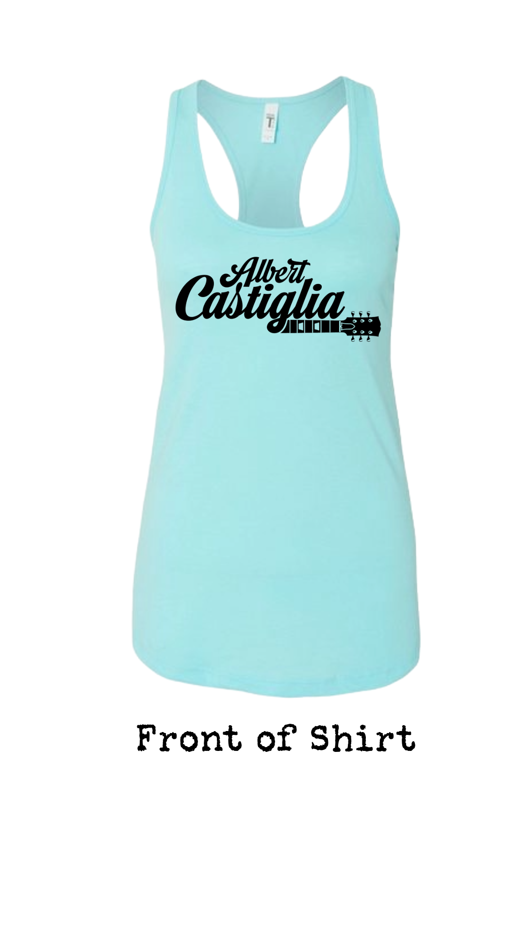 Albert Castiglia Band Logo Womens Racerback Tank Top--FREE SHIPPING--