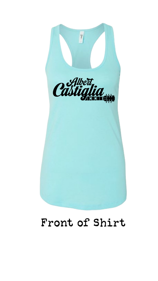 Albert Castiglia Band Logo Womens Racerback Tank Top--FREE SHIPPING--