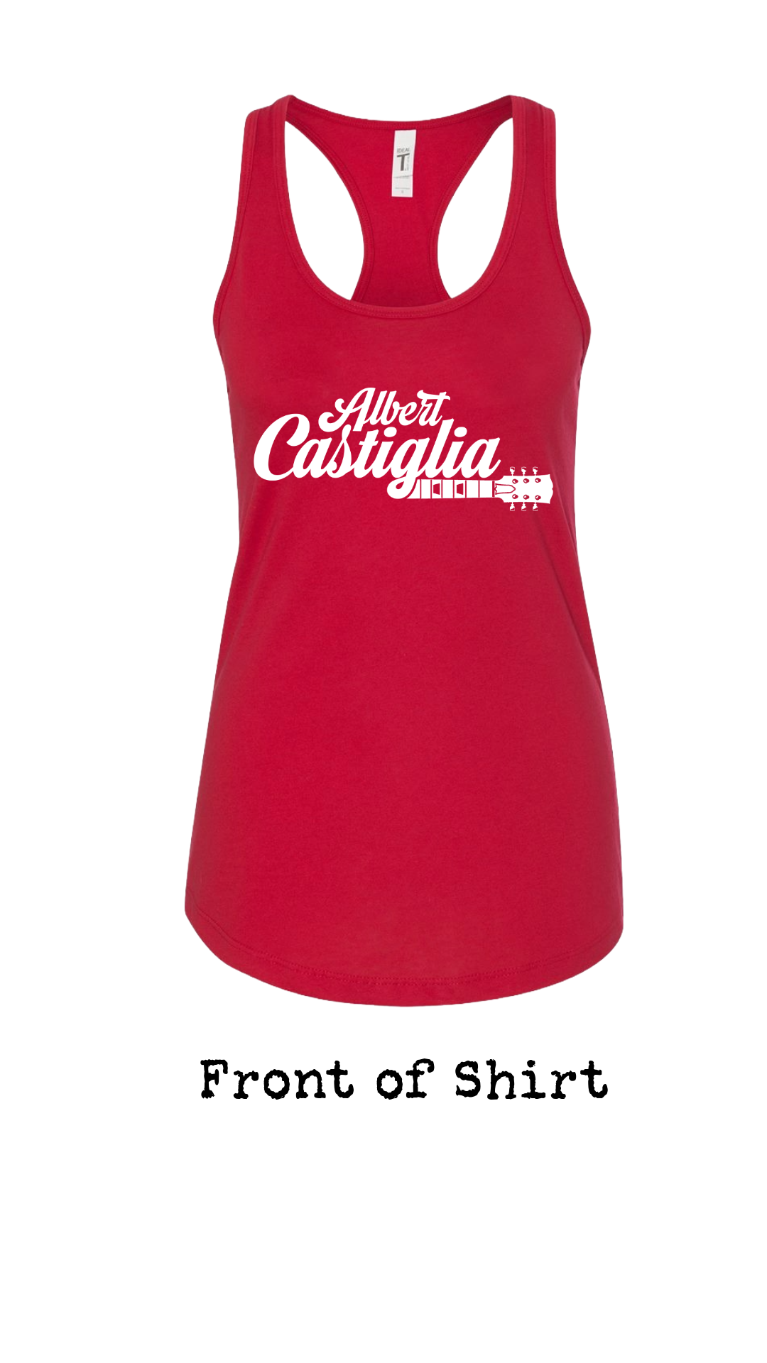 Albert Castiglia Band Logo Womens Racerback Tank Top--FREE SHIPPING--