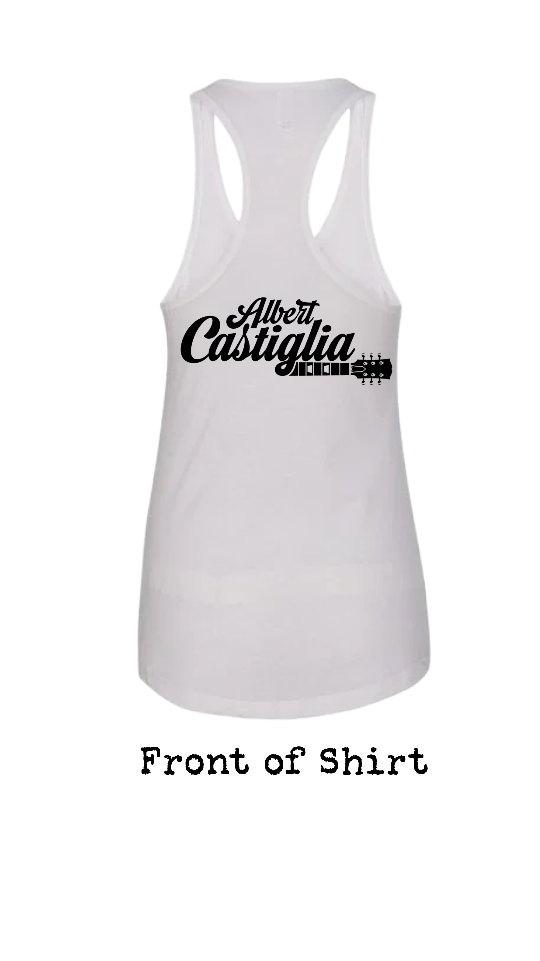 Albert Castiglia Band Logo Womens Racerback Tank Top--FREE SHIPPING--