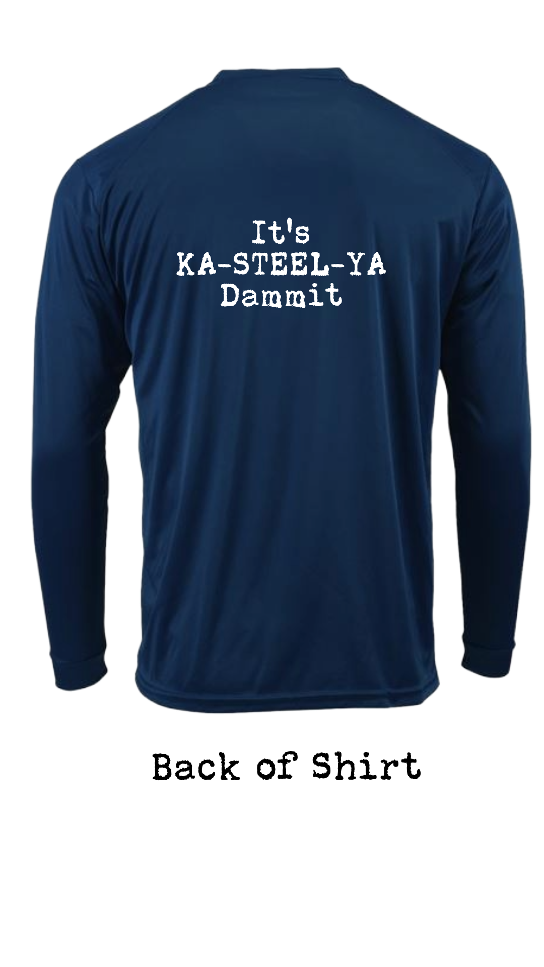 Albert Castiglia Band Logo Long Sleeve Performance Fishing Shirt--FREE SHIPPING--