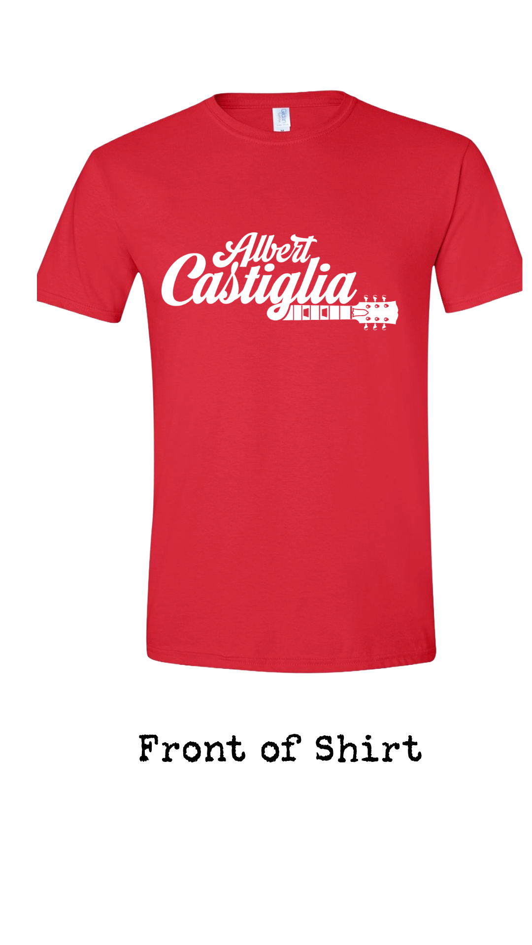 Albert Castiglia Logo Short Sleeve T Shirt--FREE SHIPPING--
