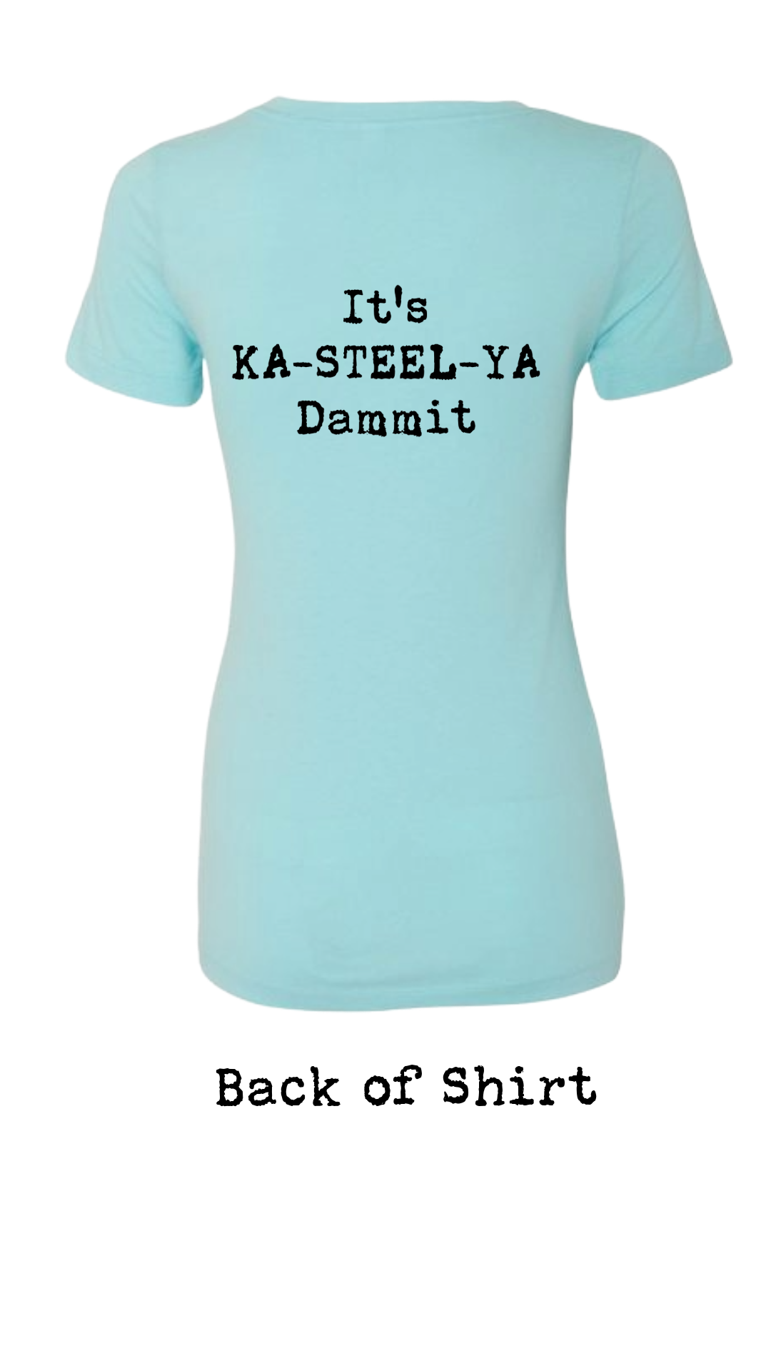 Albert Castiglia Band Womens Logo V Neck T Shirt--FREE SHIPPING--