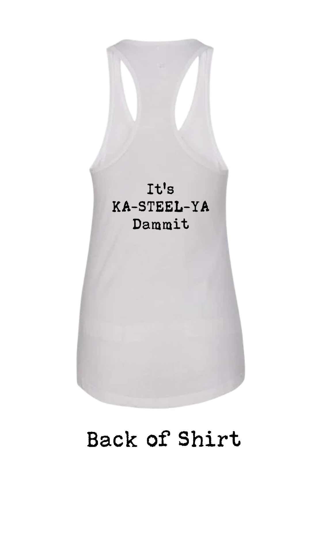 Albert Castiglia Band Logo Womens Racerback Tank Top--FREE SHIPPING--
