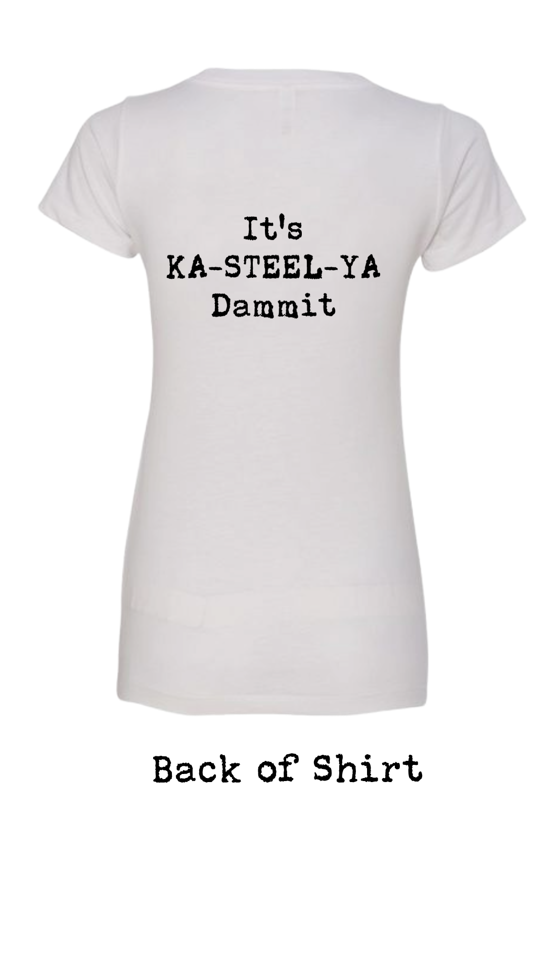 Albert Castiglia Band Womens Logo V Neck T Shirt--FREE SHIPPING--