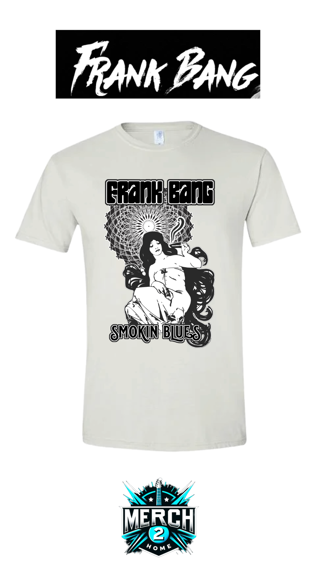 Frank Bang "Mary Jane Smokin' Blues" Men's Gilden SoftStyle Crew T-Shirt--FREE SHIPPING--