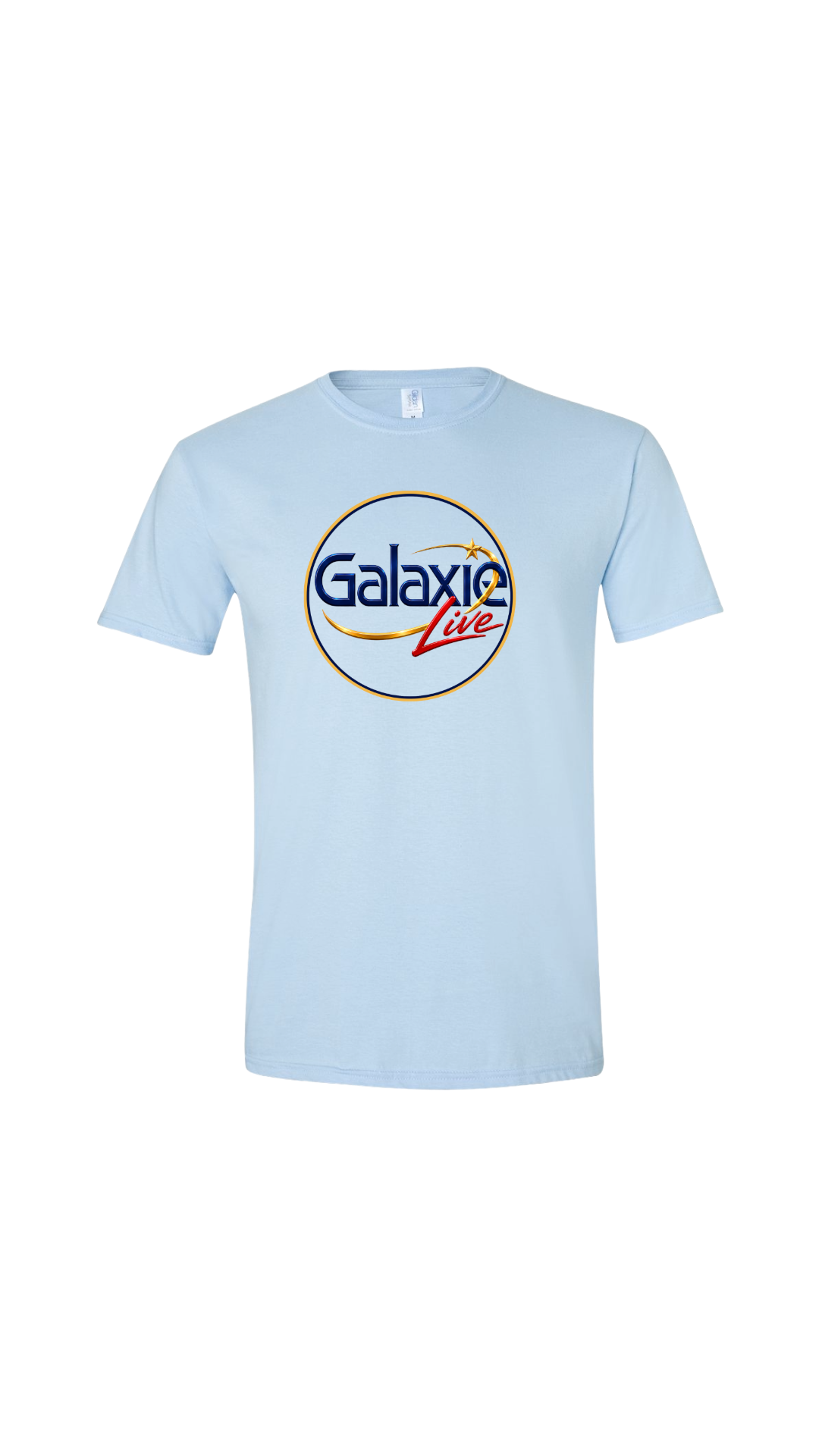 Galaxie LIVE! Round Logo Unisex Gildan SoftStyle Short Sleeve Crew Neck T-Shirt--FREE SHIPPING--