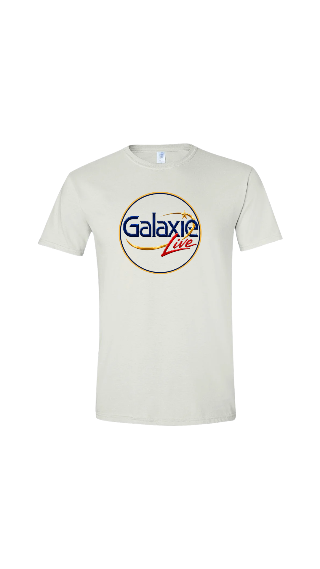 Galaxie LIVE! Round Logo Unisex Gildan SoftStyle Short Sleeve Crew Neck T-Shirt--FREE SHIPPING--