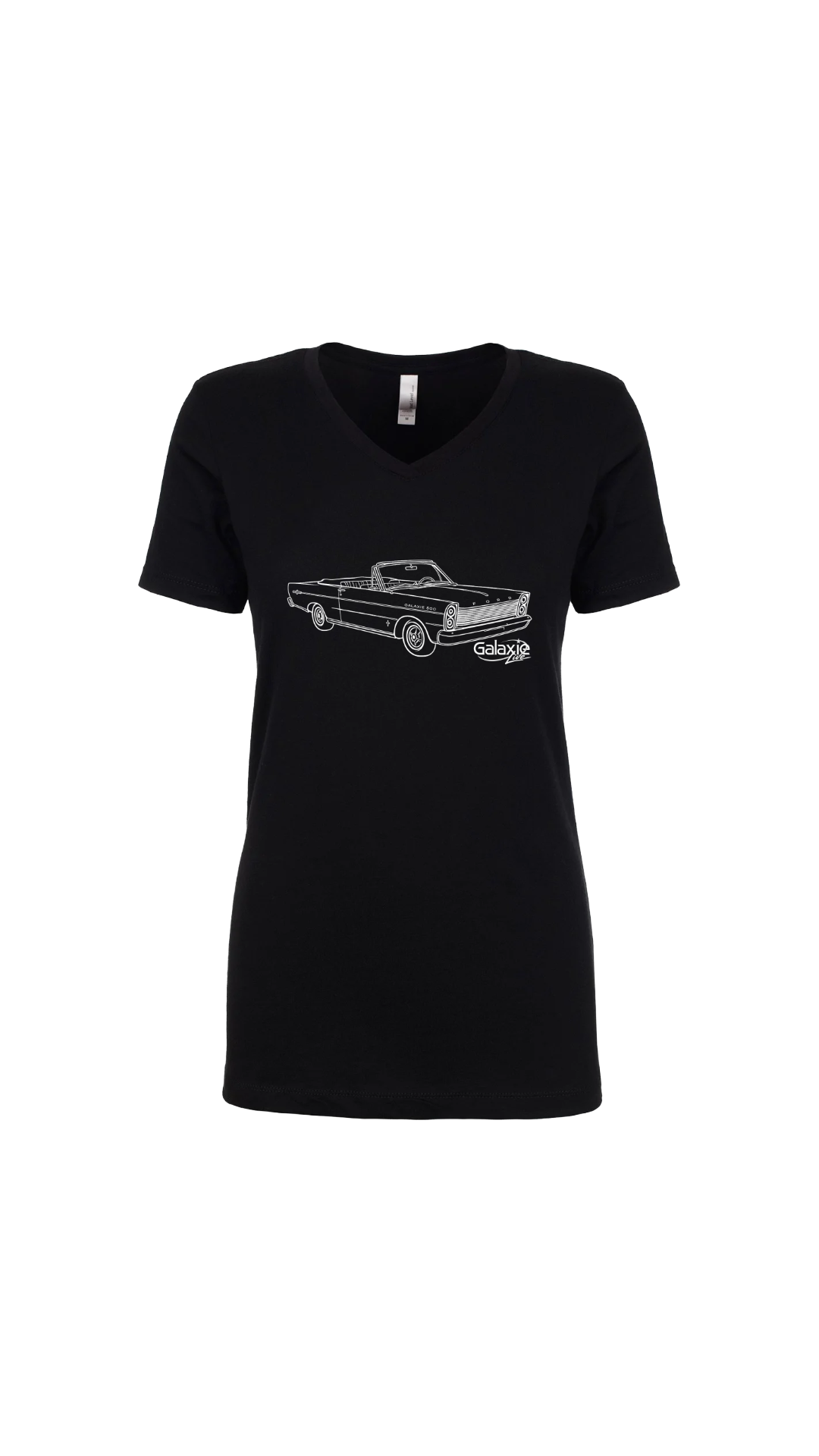 Galaxie LIVE! Car Logo Womens Next Level V-Neck Short Sleeve T-Shirt--FREE SHIPPING--