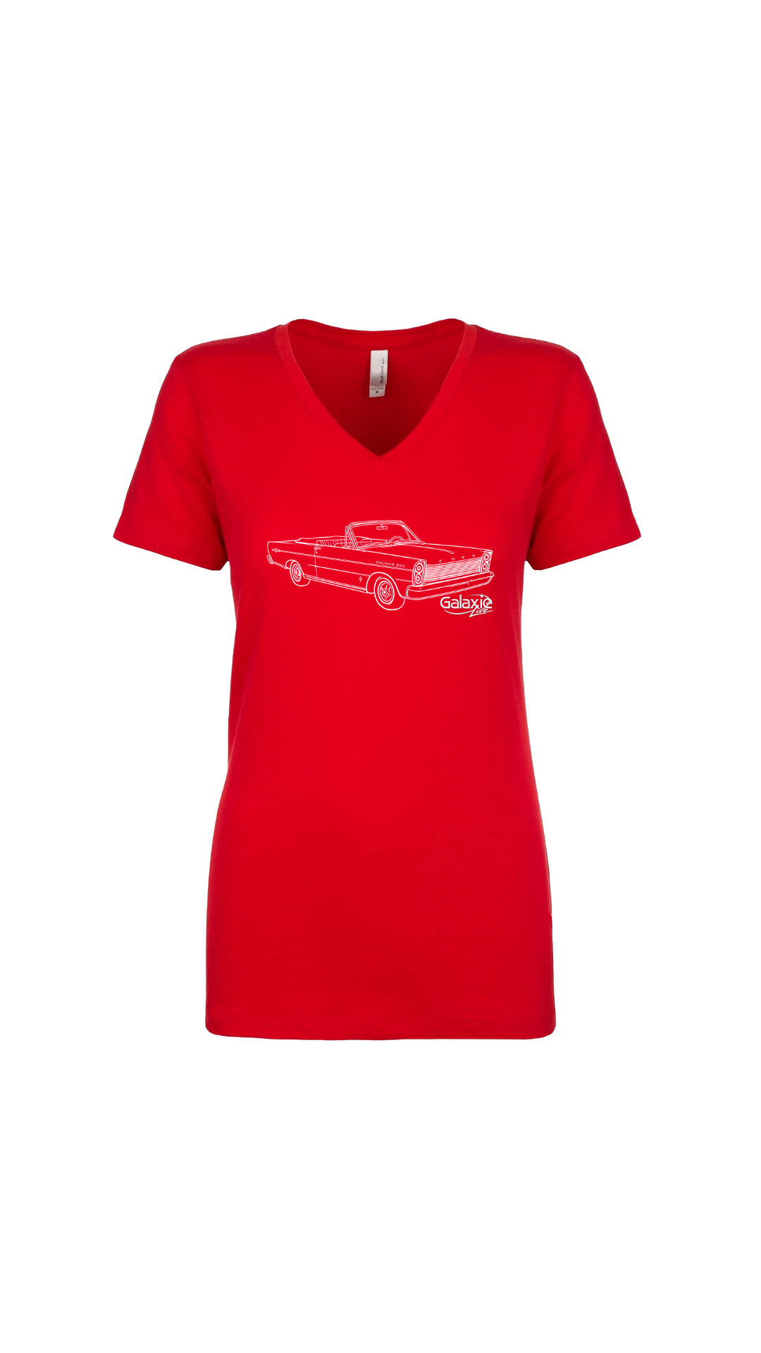 Galaxie LIVE! Car Logo Womens Next Level V-Neck Short Sleeve T-Shirt--FREE SHIPPING--