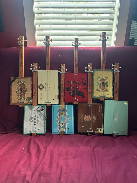 Custom Made by Stacy Cigar Box Guitar-FREE SHIPPING—