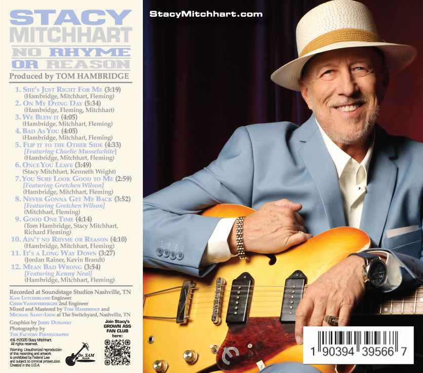 Stacy Mitchhart "No Rhyme or Reason" CD New Release--FREE SHIPPING--