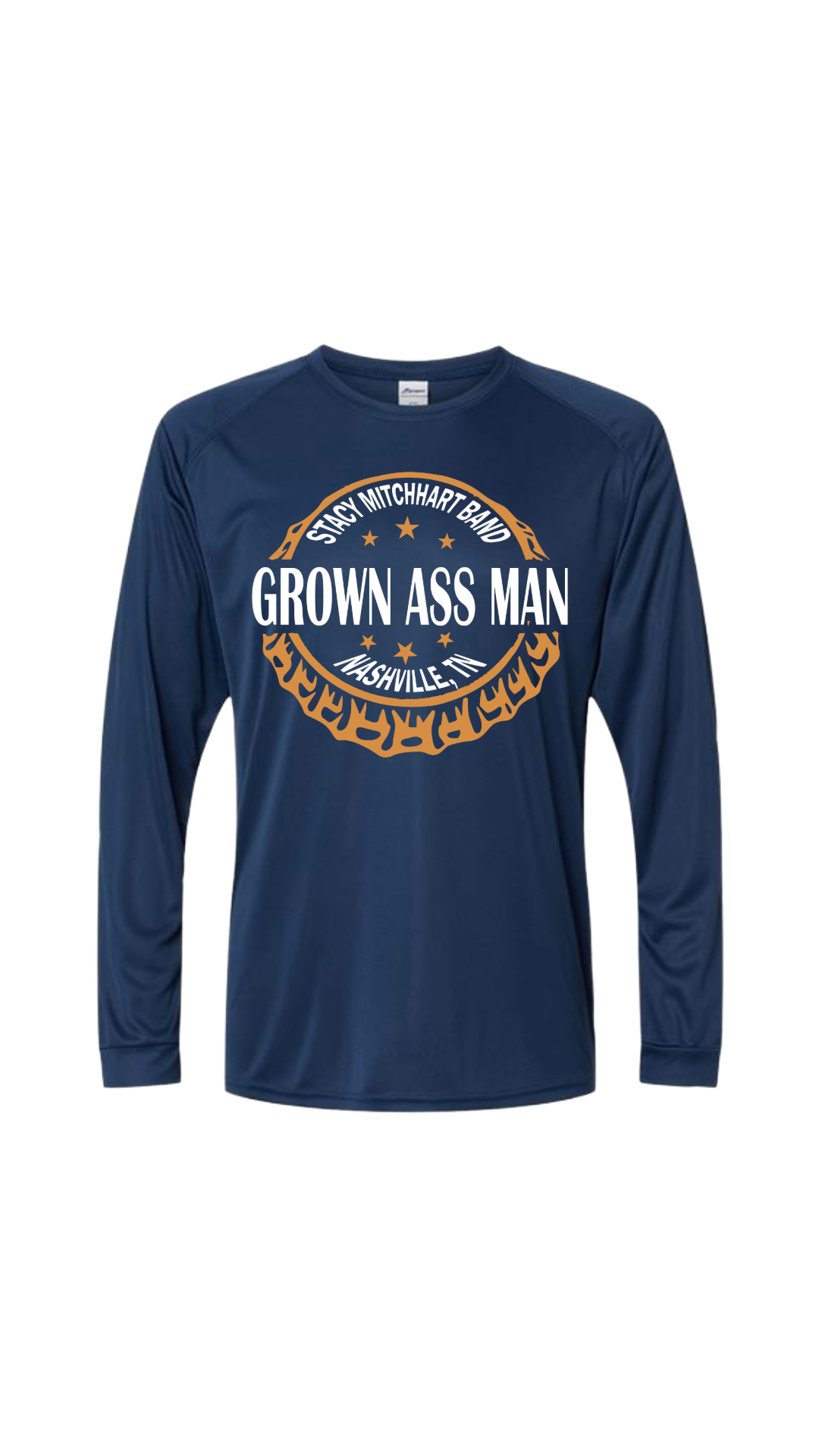 Stacy Mitchhart "GrownAss Man" Long Sleeve Performance Fishing Shirt--FREE SHIPPING--