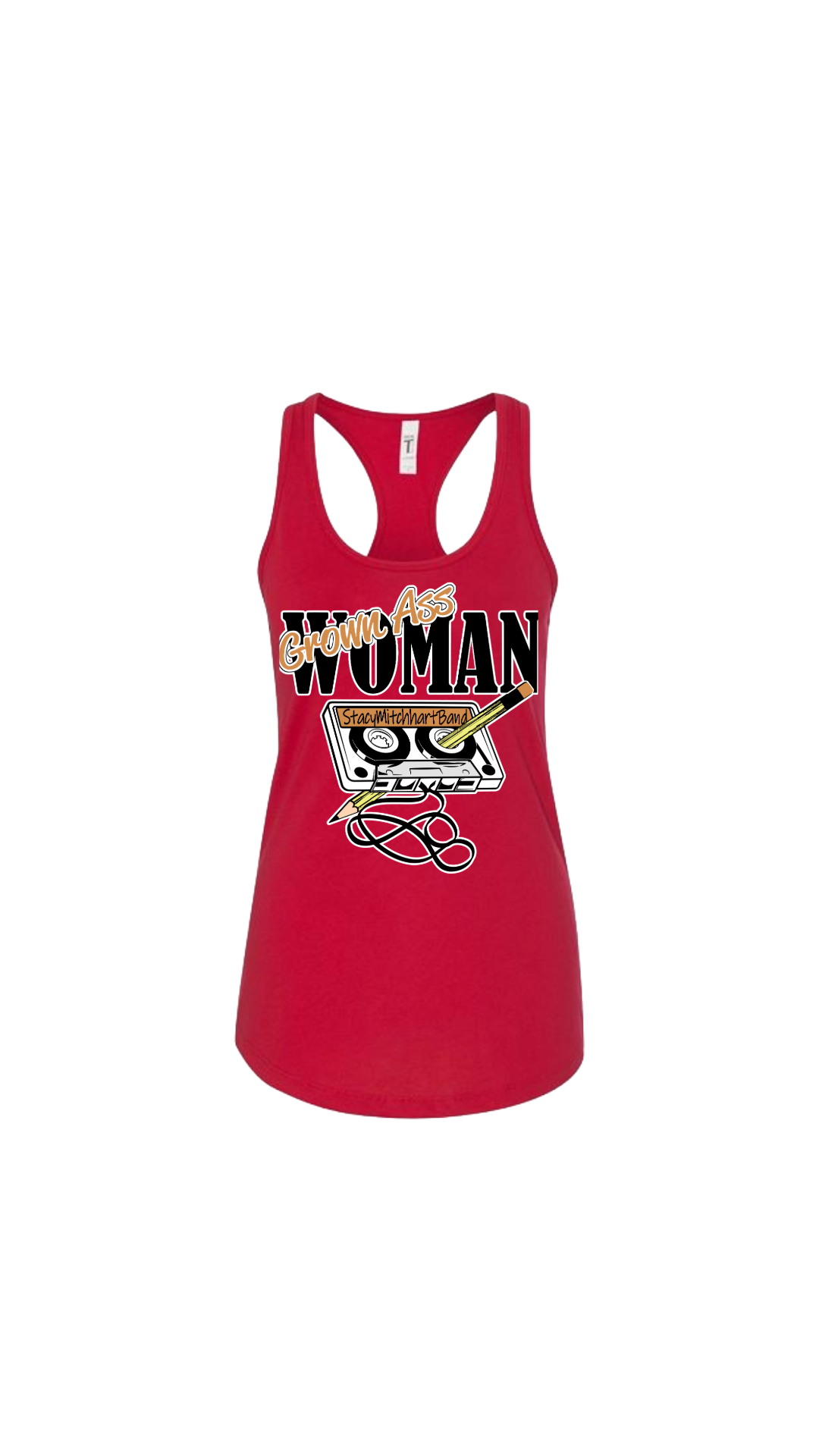 Stacy Mitchhart "GrownAss Woman" Next Level Racerback Tank Top--FREE SHIPPING--