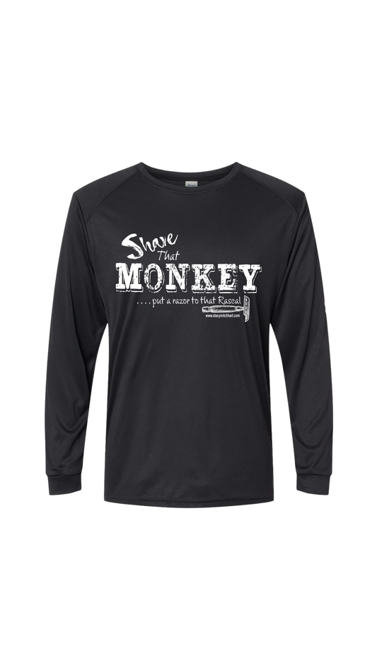 Stacy Mitchhart  "Shave That Monkey" Long Sleeve Performance Fishing Shirt--FREE SHIPPING--