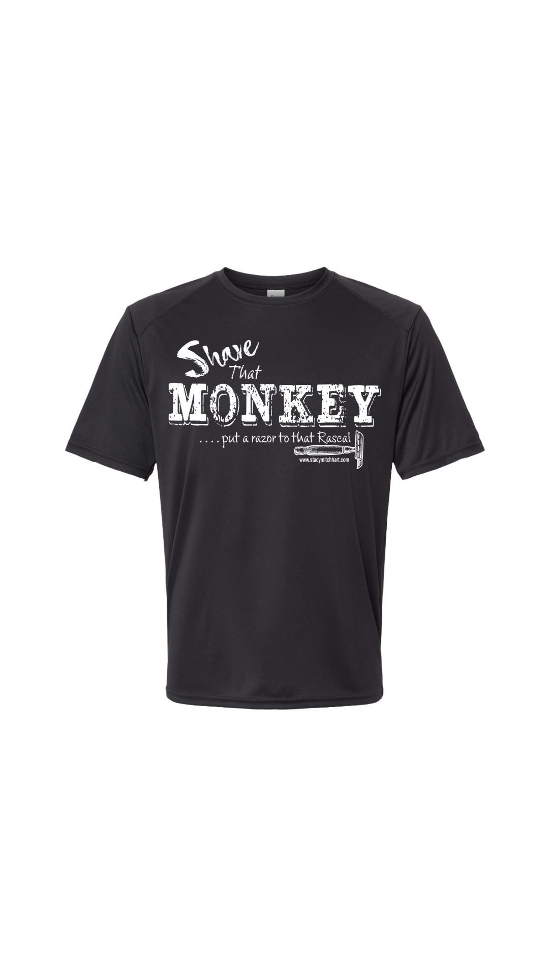 Stacy Mitchhart  "Shave That Monkey" Short Sleeve Performance Fishing Shirt--FREE SHIPPING