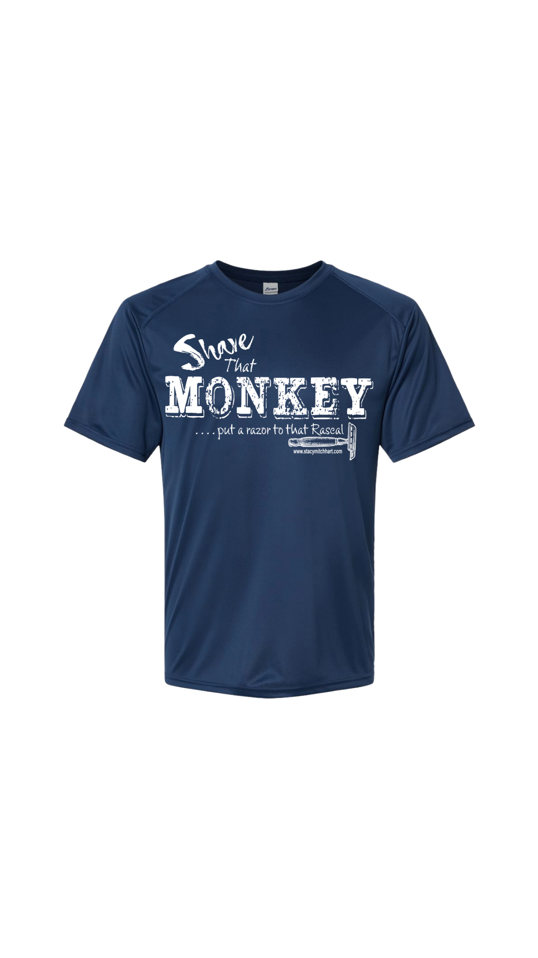 Stacy Mitchhart  "Shave That Monkey" Short Sleeve Performance Fishing Shirt--FREE SHIPPING