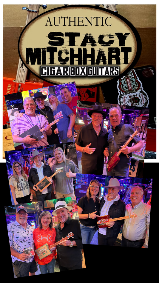 Custom Made Stacy Mitchhart Cigar Box Guitar