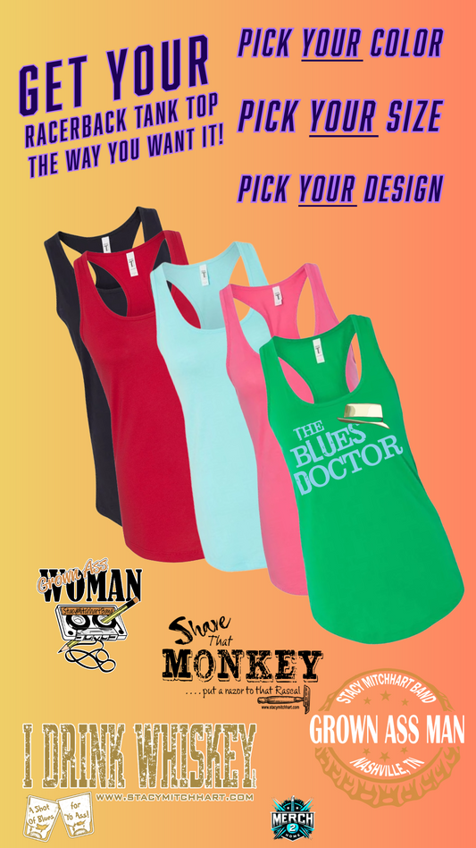 Custom Stacy Mitchhart Womens Racerback Tank Top--FREE SHIPPING--