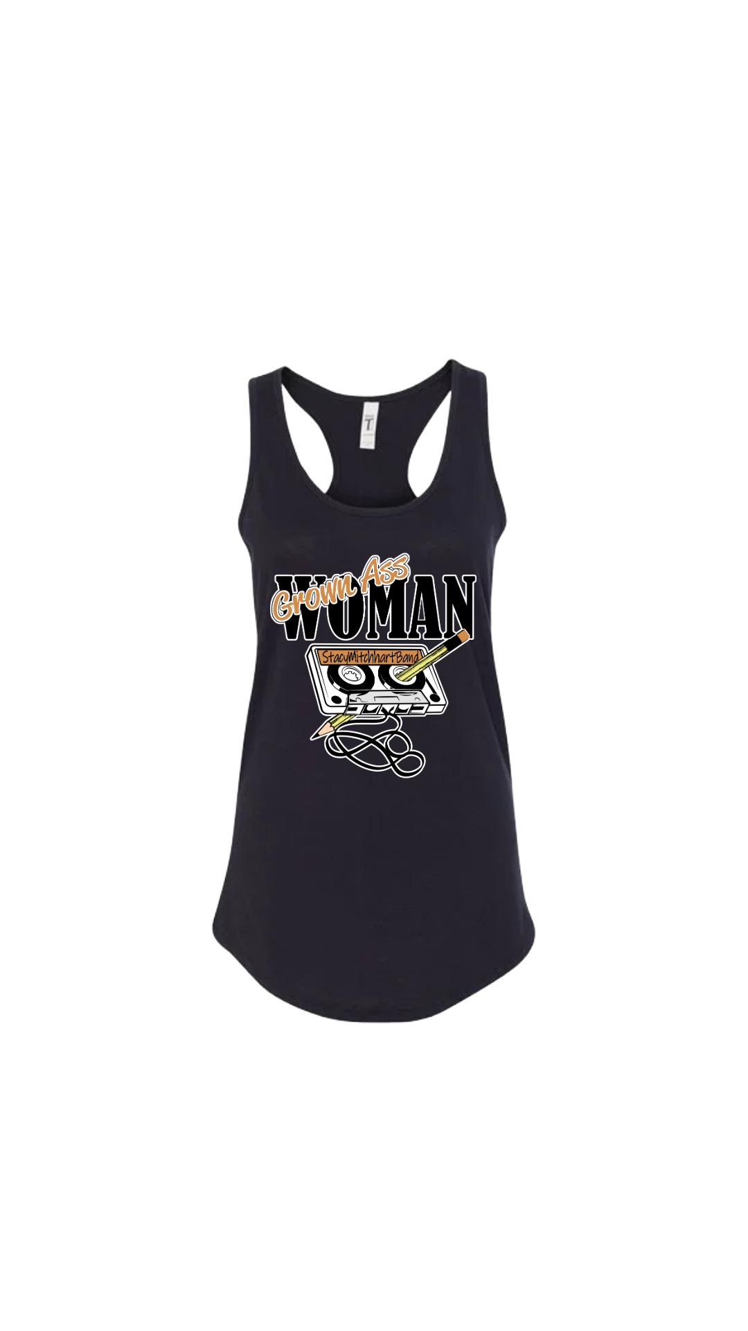 Stacy Mitchhart "GrownAss Woman" Next Level Racerback Tank Top--FREE SHIPPING--