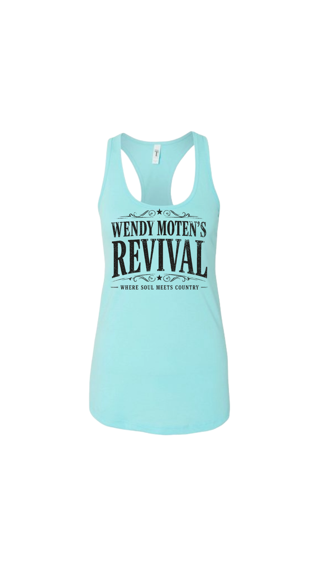 Wendy Moten Revival Logo Womens Next Level Racerback Tank Top--FREE SHIPPING--
