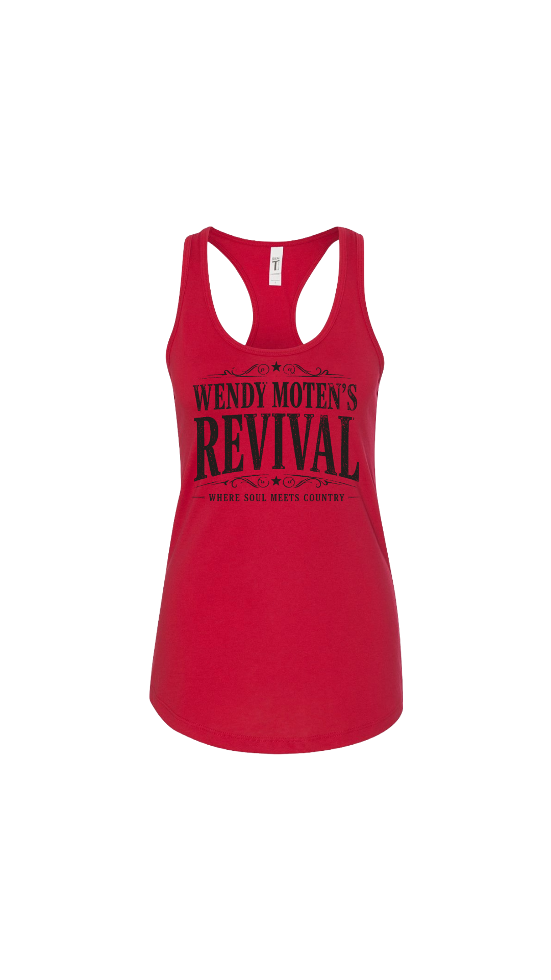 Wendy Moten Revival Logo Womens Next Level Racerback Tank Top--FREE SHIPPING--